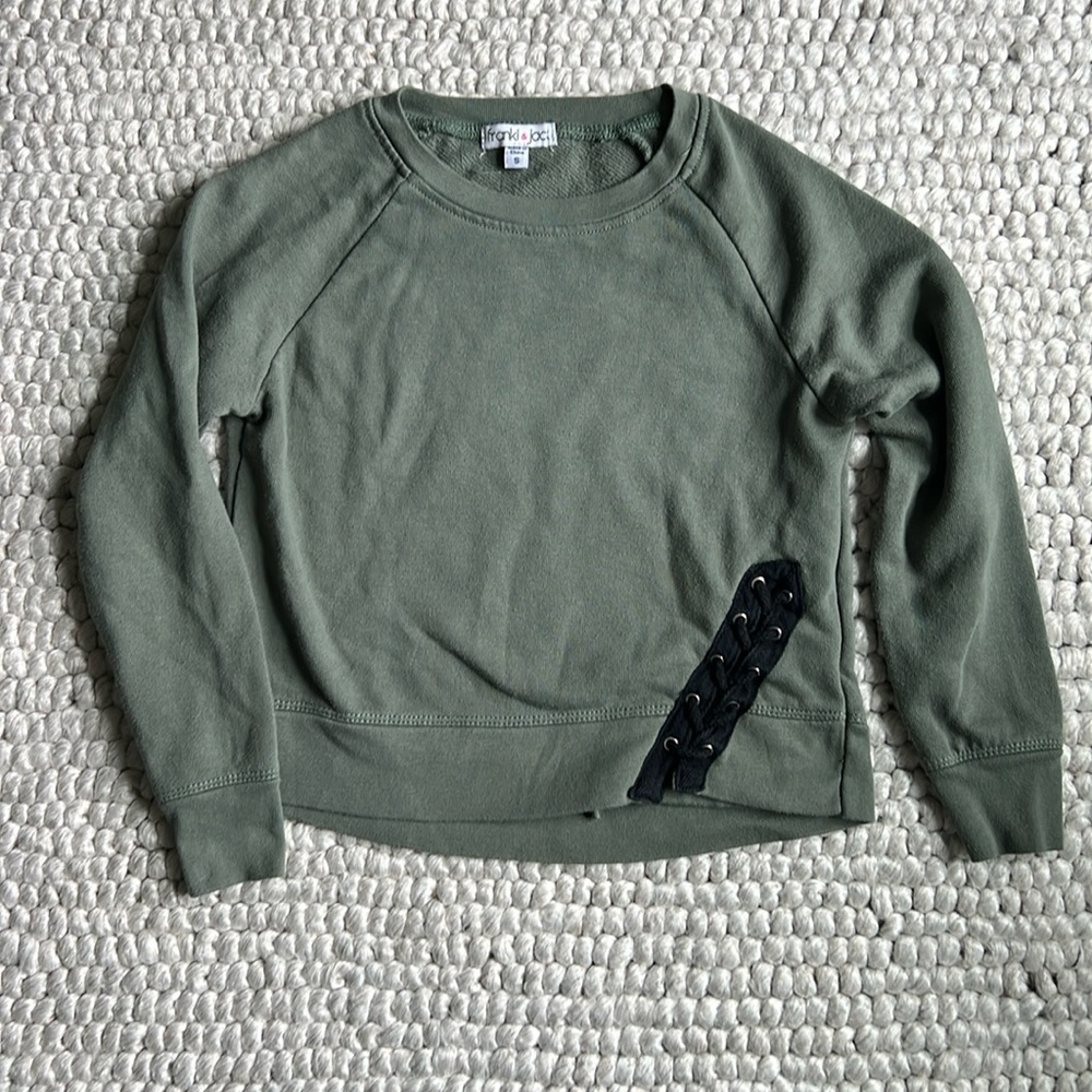 Franki and Jack sweatshirt laced detail small